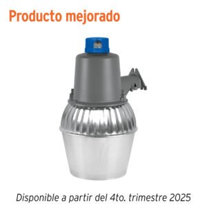 Luminario suburbano metálico 45 W sensor de luz con lámpara 46297