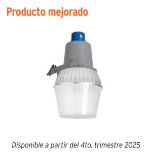 Luminario suburbano metálico 65 W sensor de luz con lámpara 47267