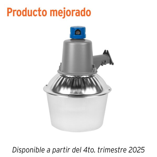Luminario suburbano metálico 85 W sensor de luz con lámpara 47269