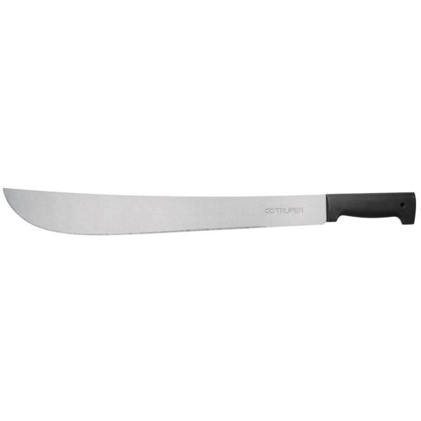 Machete estándar 18 cacha negra inyectada en bolsa Truper 10256