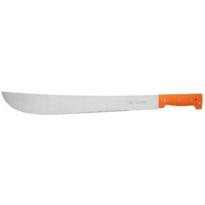 Machete estándar 18 cacha naranja remachada en bolsa 15892