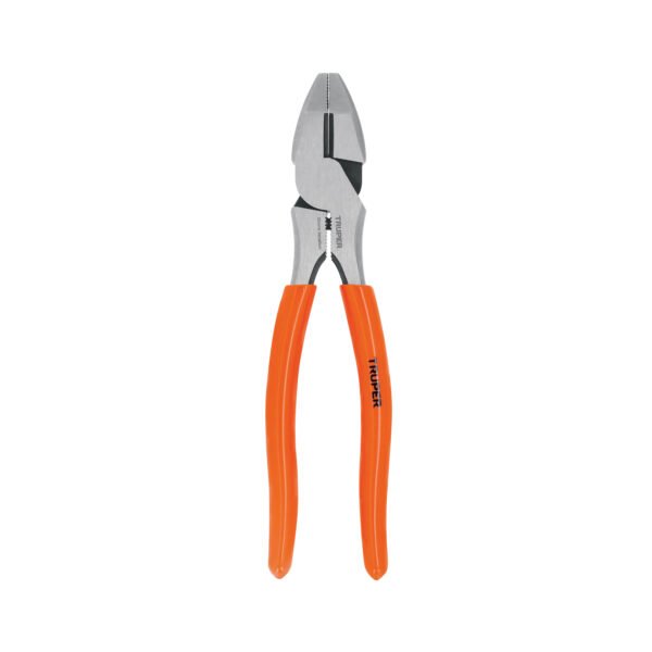 Pinza para electricista 8 alta palanca mango PVC Truper 100138
