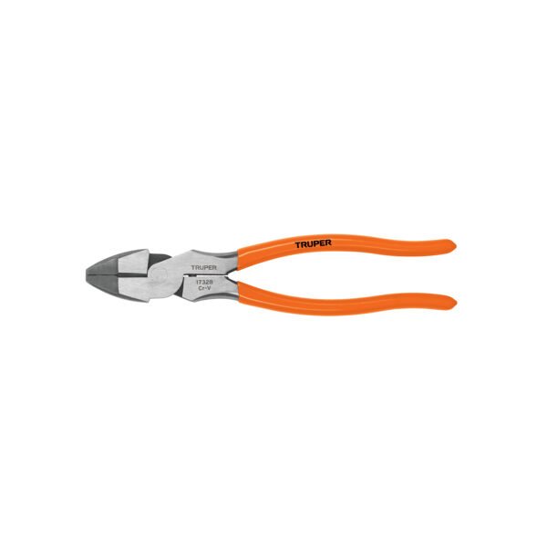 Pinza para electricista 9 alta palanca mango PVC Truper 17328
