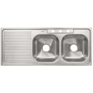 Tarja de empotrar 120 x 50 cm doble tina derecha FOSET 45061