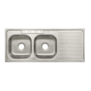 Tarja de empotrar 120 x 50 cm doble tina izquierda FOSET 45060