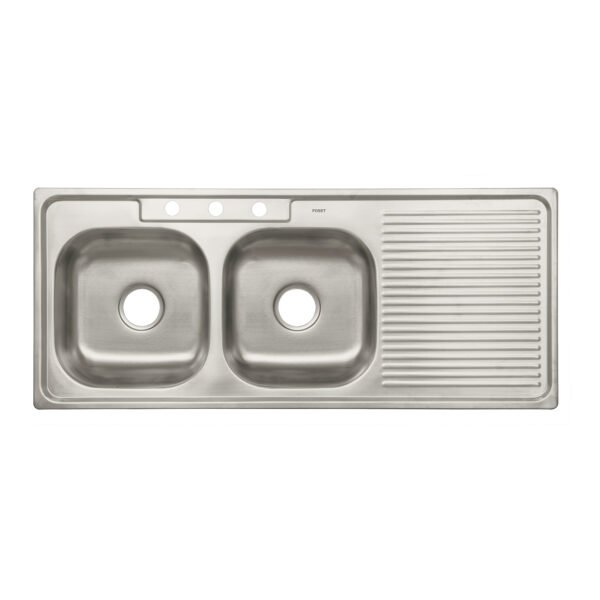 Tarja de empotrar 120 x 50 cm doble tina izquierda FOSET 45060