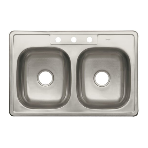 Tarja de empotrar 84x56cm doble tina Foset Basic 47024