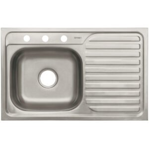 Tarja de empotrar 80x50cm tina izquierda Foset Basic 47018