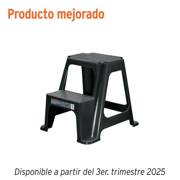 Taburete ligero de plástico 2 peldaños 103020