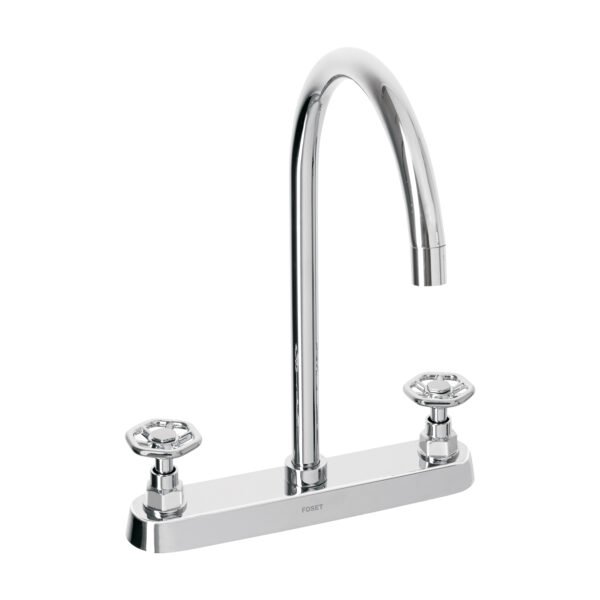 Mezcladora para fregadero manerales redondoscromo Tubig 46774