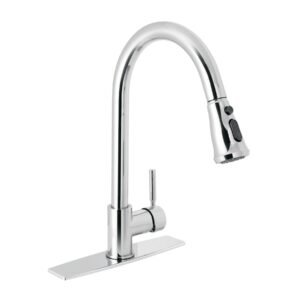 Monomando para fregadero cuello extraible cromo Tubig 46768