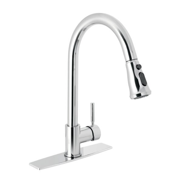 Monomando para fregadero cuello extraible cromo Tubig 46768