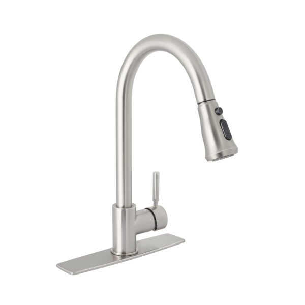 Monomando para fregadero cuello extraible satín Tubig 46769