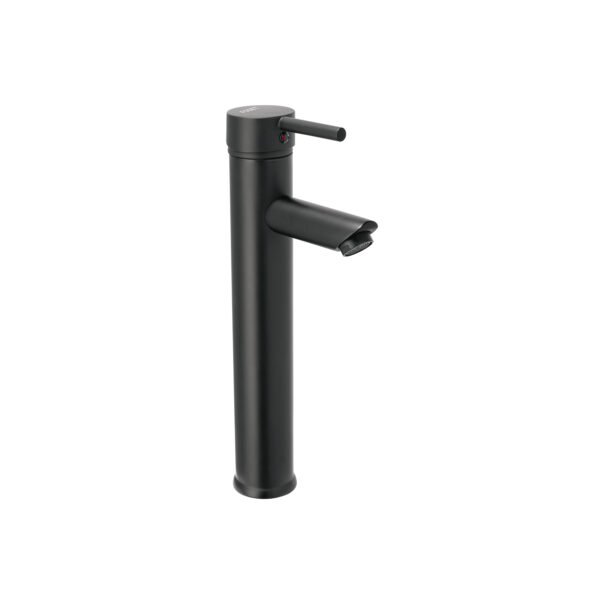 Monomando alto negro para lavabo Foset Tubig 47795