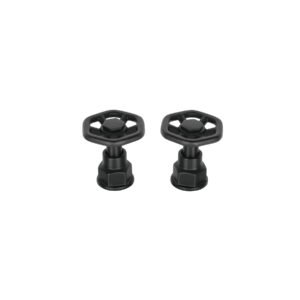 Juego de 2 manerales para mezcladora volante negro Tubig 46871