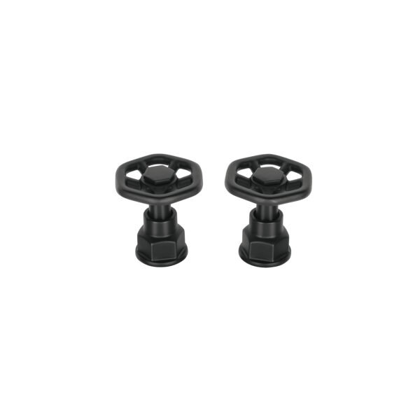 Juego de 2 manerales para mezcladora volante negro Tubig 46871