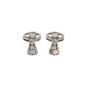 Juego de 2 manerales para mezcladora volante satín Tubig 46870