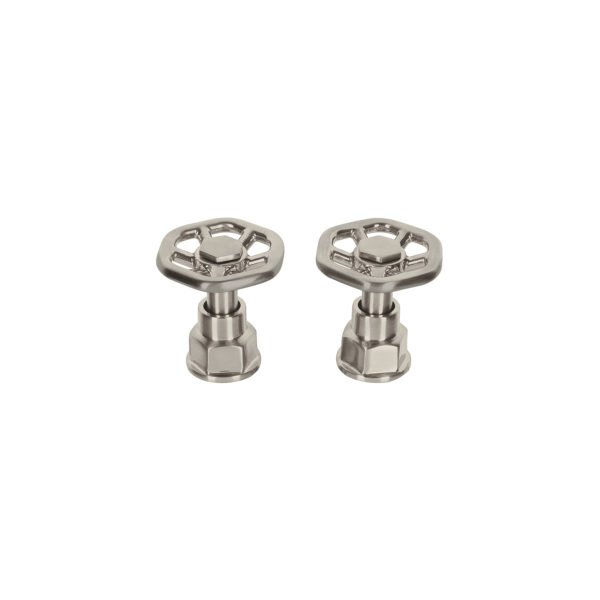 Juego de 2 manerales para mezcladora volante satín Tubig 46870