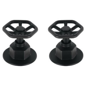 Juego de 2 manerales para regadera volante negro Tubig 46880