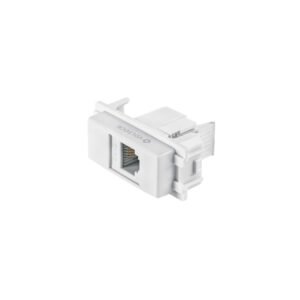 Toma de teléfono línea Italiana color blanco Volteck 48140