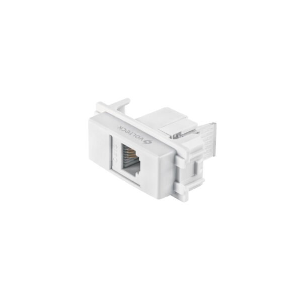 Toma de teléfono línea Italiana color blanco Volteck 48140