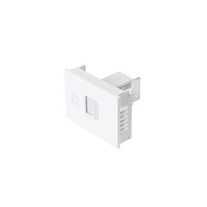 Toma de teléfono 1.5 módulos línea Española color blanco 47056
