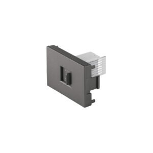 Toma de teléfono acero inox de 1.5 módulos línea Lisboa 47831