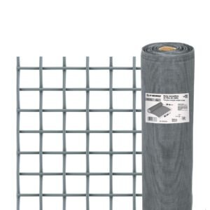 TEMO-09FG.jpg Rollo de 30 m x 0.9 m malla mosquitera fibra de vidrio gris 44965