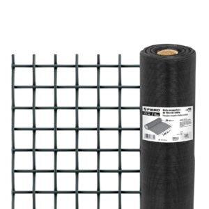 TEMO-10FN.jpg Rollo de 30 m x 1.05m malla mosquitera fibra de vidrio negra 44995