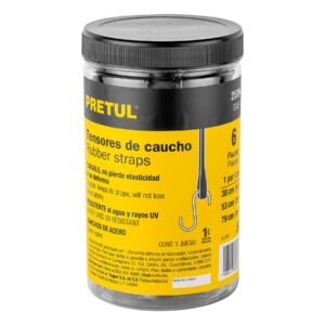TENS-6.jpg Juego de 6 tensores elásticos Pretul 25094