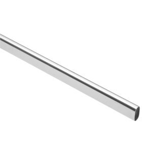 TO-524.jpg Tubo ovalado para clóset 2.4 m acero cromado HERMEX 45897