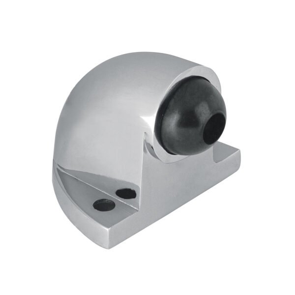 Tope tipo codo para puerta acabado cromo HERMEX 43772