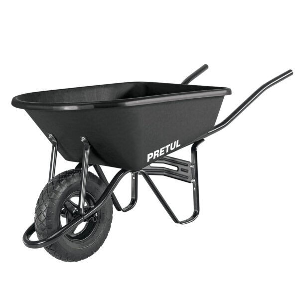 Carretilla concha plástica 5 ft3 Neumática b/tubular Pretul 22703