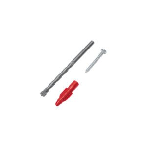 Kit de 20 taquetes 1/4 con pijas #8 y 1 broca 1/4 Fiero 40159