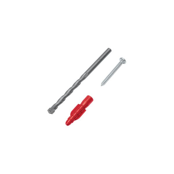 Kit de 20 taquetes 1/4 con pijas #8 y 1 broca 1/4 Fiero 40159