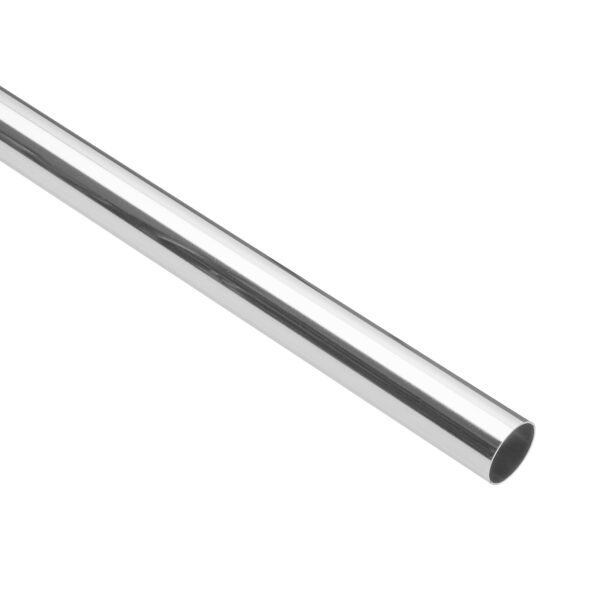 Tubo redondo para clóset 2.4 m acero cromado HERMEX 45892