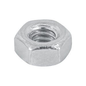 Bolsa con 250 tuercas 1/4 hexagonales de acero galvanizado 44548
