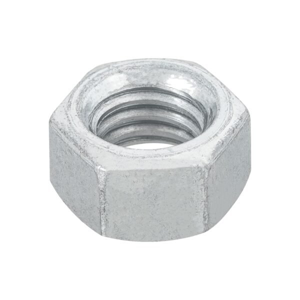 Bolsa con 100 tuercas 3/8 hexagonales de acero galvanizado 44550